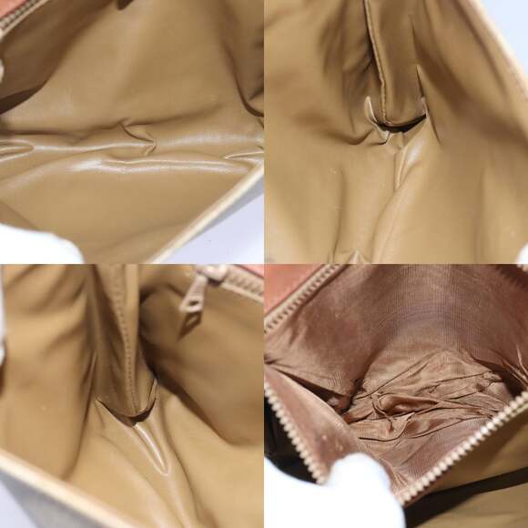 CELINE Macadam Canvas Shoulder Bag Beige - Picture 12 of 13